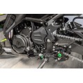 Bonamici Racing Aluminium Rearsets for the Kawasaki Ninja 250/Ninja 400 2018-2023